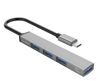 Orico USB-C - 1x USB-A 3.0, 3x USB-A 2.0 - szary - 1343456 - zdjęcie 1